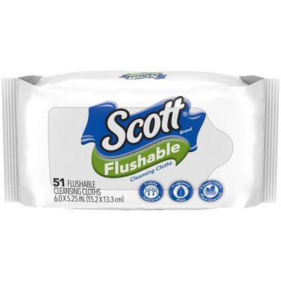 Scott Flushable Wipes