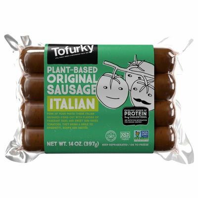 Tofurky Italian Sausage with Sun-Dried Tomatoes and Basil