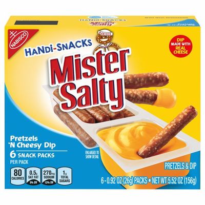 RITZ Mister Salty Pretzels 'n Cheesy Dip