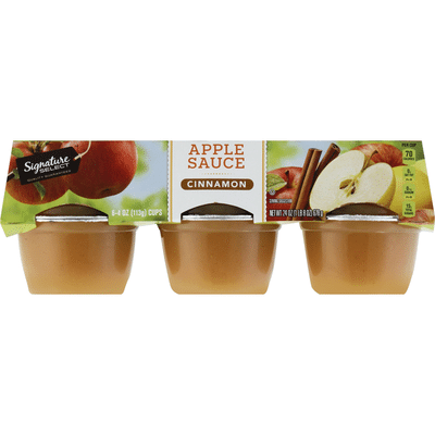 Signature Select Apple Sauce, Cinnamon
