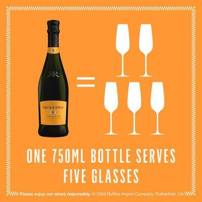 Ruffino Prosecco DOC Italian White Sparkling Wine