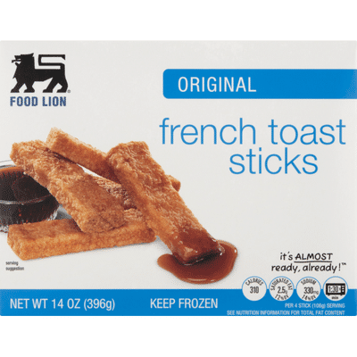 Food Lion Toast Sticks, French, Original, Box