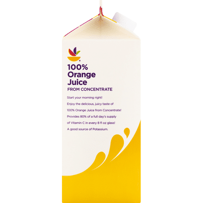 SB 100% Juice, Orange, No Pulp