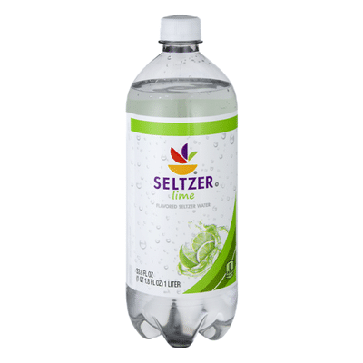 SB Seltzer Water, Lime Flavored