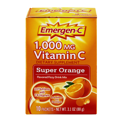 Emergen-C Vitamin C Fizzy Drink Mix Super Orange, Vitamin C Fizzy Drink Mix Super Orange