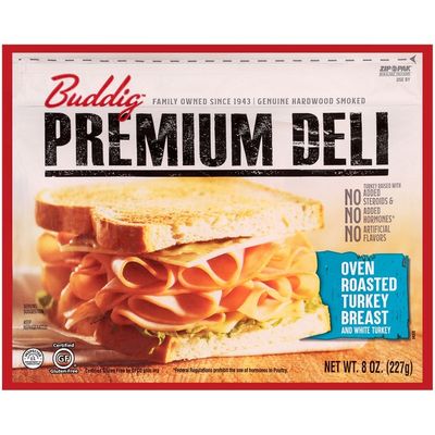 Buddig Premium Deli Oven Roasted Turkey Breast and White Turkey