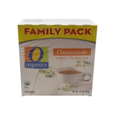 O Organics Herbal Tea, Organic, Chamomile, Family Pack
