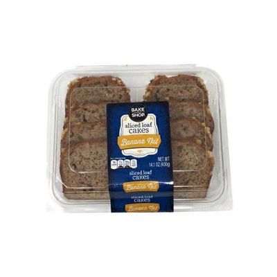 Bake Shop Banana Nut sliced loaf cakes