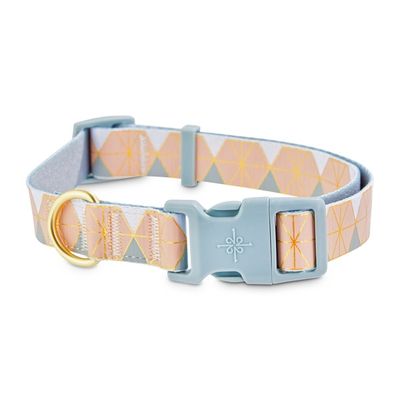 Good2 Go Large Pink & Grey Geo Dog Collar