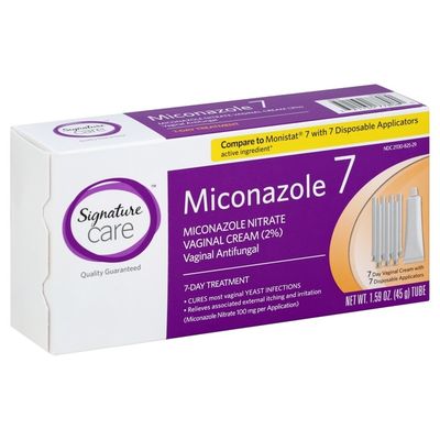 Signature Care Miconazole 7-Day Treatment Antifungal Vaginal Cream