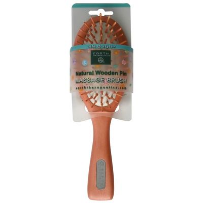 Earth Therapeutics Natural Wooden Pin Massage Brush
