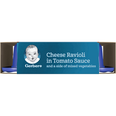 Gerber Cheese Ravioli in Tomato Sauce with Mixed Vegetables