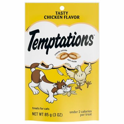 Temptations Crunchy and Soft Cat Treats Tasty Chicken Flavor