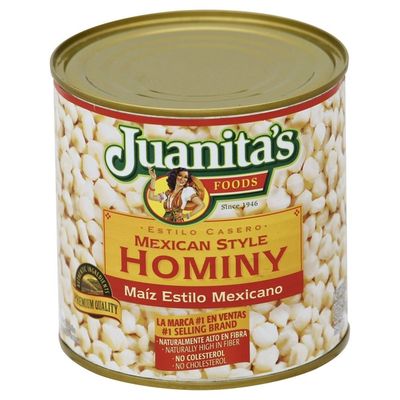 Juanita's Foods Hominy, Mexican Style, Estilo Casero