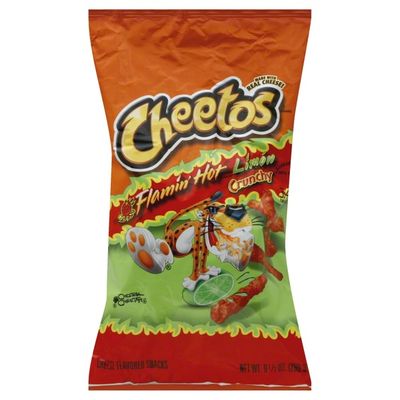 CHEETOS Cheese Flavored Snacks, Crunchy, Flamin' Hot Limon (9.5 oz ...