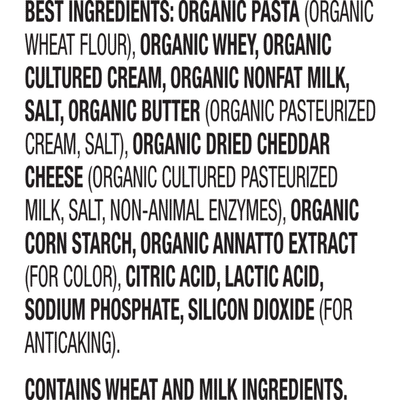 Annie's Organic Pasta & Mild Cheddar Macaroni and Cheese, Mac & Cheese