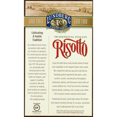 Lundberg Family Farms Risotto, Garlic Primavera