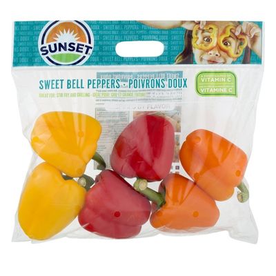 Sunset Sweet Bell Peppers - 6 CT