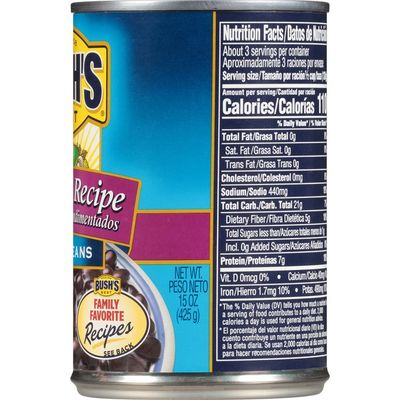 Bush's Best Seasoned Recipe Black Beans