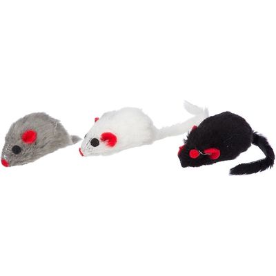 3 Pack Mice Fuzzy 2"