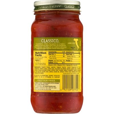 Classico Italian Sausage Pasta Sauce with Peppers & Onions