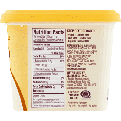 Earth Balance Organic Whipped Buttery Spread