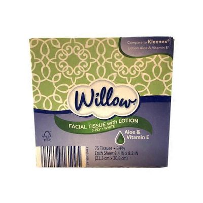 Willow Premium Facial Tissue With Lotion