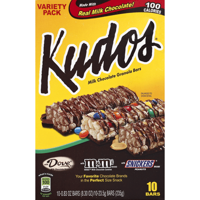 Kudos Granola Bars Milk Chocolate Variety Pack 10 Each Instacart