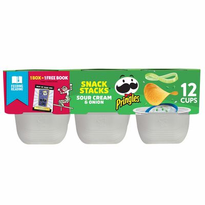 Pringles Potato Crisps Chips, Lunch Snacks, Office and Kids Snacks, Sour Cream and Onion