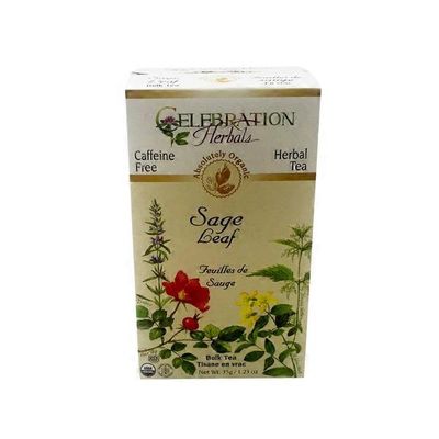 Celebration Herbals Organic Caffeine Free Sage Leaf Loose Tea