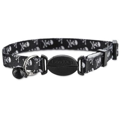 Good 2 Go Skulls Black Cat Collar