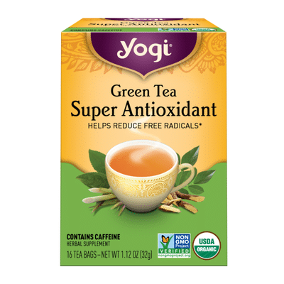 Yogi Tea Green Tea, Green Tea Super Antioxidant Tea, Helps Reduce Free Radicals