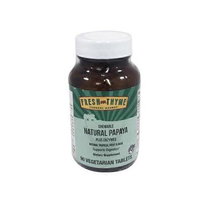 Fresh Thyme Natural Tropical Papaya Chewable Tablet