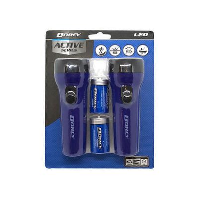 Dorcy 41-2594 Blue LED Flashlights Combo