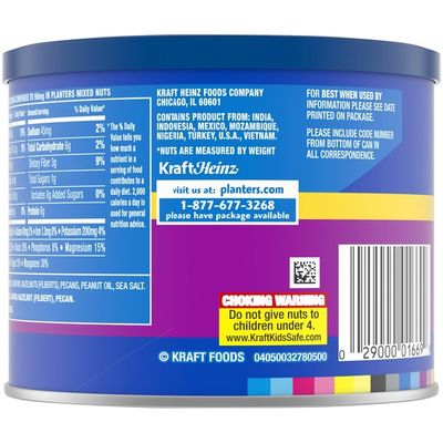 Planters Lightly Salted Mixed Nuts Less Than 50% Peanuts with Peanuts, Almonds, Cashews, Hazelnuts & Pecans