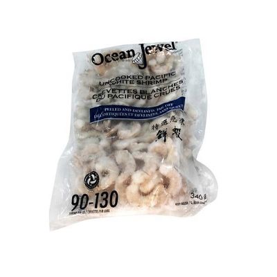 Ocean Jewel 90 to 130 Count Raw Peeled & Deveined White Shrimp