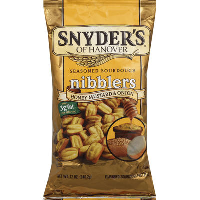 Snyders Nibblers, Seasoned Sourdough, Honey Mustard & Onion (12 oz ...