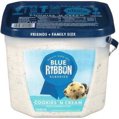 Blue Ribbon Classics Cookies and Cream Frozen Dessert Pail