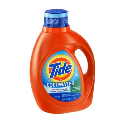 Tide Coldwater Mountain Spring Liquid Laundry Detergent - 52 Loads