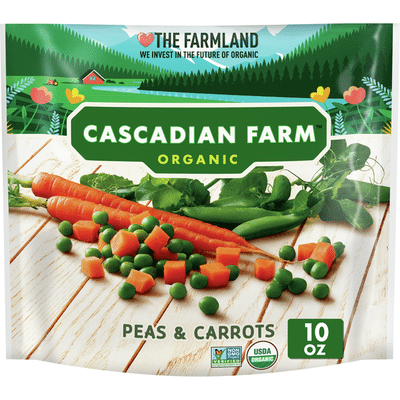 Cascadian Farm Organic, Peas & Carrots, Frozen Vegetables, Non-GMO
