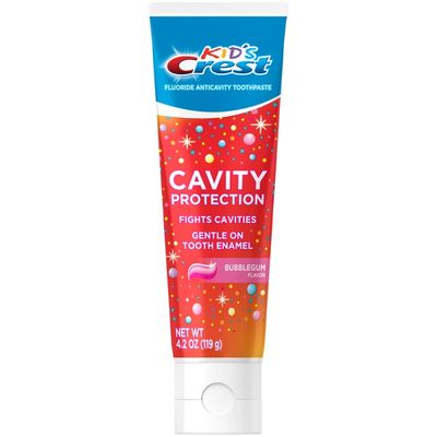 Crest Cavity Protection Bubblegum Flavor Toothpaste Gel Formula