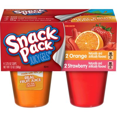 Snack Pack Juicy Gels Strawberry And Orange