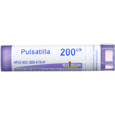 Boiron Pulsatilla 200CK, Homeopathic Medicine for Colds