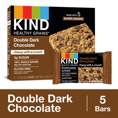 KIND Healthy Grains Double Dark Chocolate Granola Bars