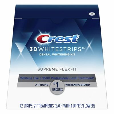 Crest 3Dwhitestrips Supreme Bright At-Home Teeth Whitening Kit