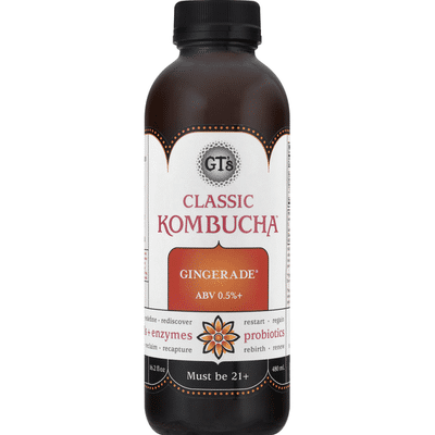 GTs Kombucha, Classic, Gingerade