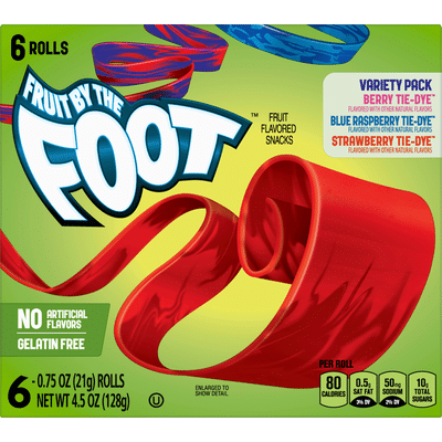 Fruit by the Foot Fruit Flavored Snacks, Assorted, Variety Pack
