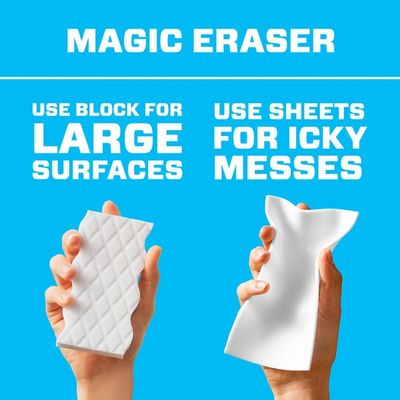 Mr. Clean Cleaning Sheets, the power of a Magic Eraser in a thin, flexible, disposable sheet