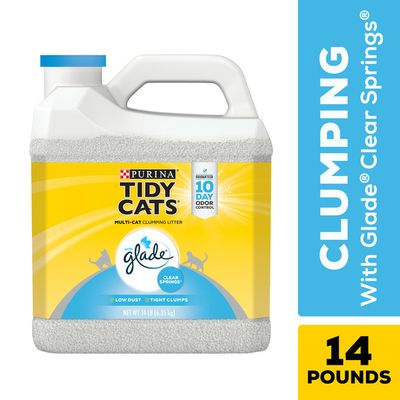 Purina Tidy Cats Clumping Cat Litter, Glade Clear Springs Multi Cat Litter