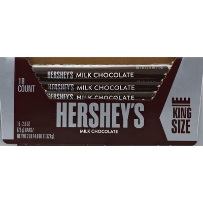 Hershey's Milk Chocolate, King Size (18 each) - Instacart